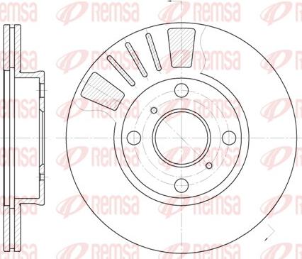 Remsa 6569.10 - Bremžu diski www.autospares.lv