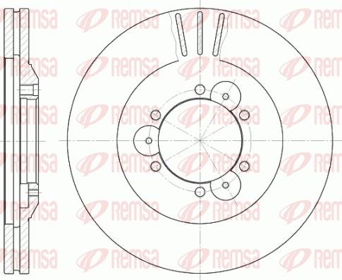 Remsa 6560.10 - Bremžu diski www.autospares.lv