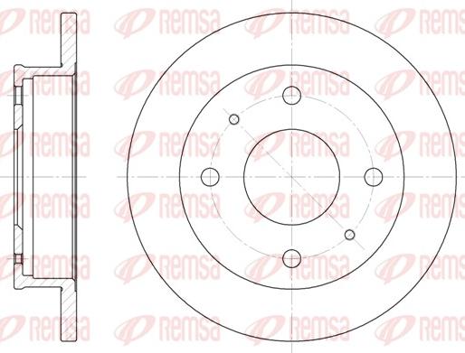 Remsa 6568.00 - Bremžu diski www.autospares.lv