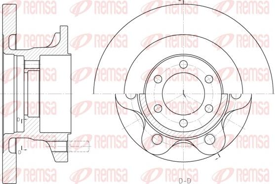 Remsa 6500.00 - Bremžu diski www.autospares.lv