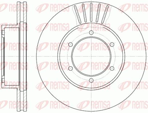 Remsa 6501.10 - Bremžu diski www.autospares.lv