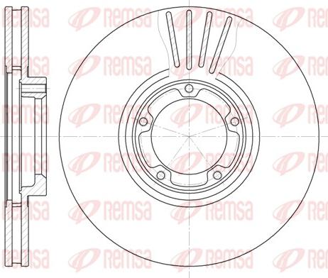 Remsa 6519.10 - Bremžu diski www.autospares.lv