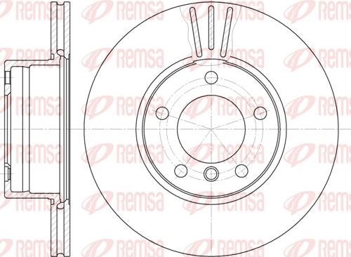 Remsa 6514.10 - Brake Disc www.autospares.lv