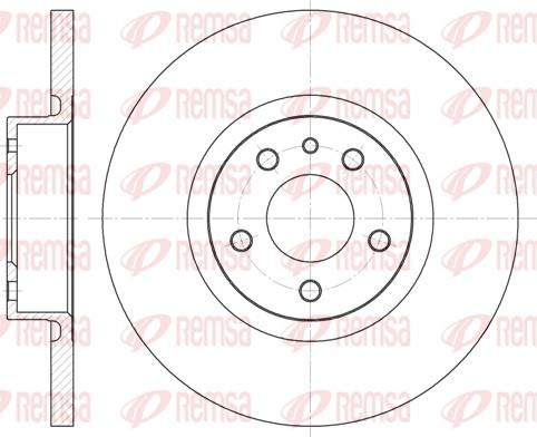 Remsa 6512.00 - Bremžu diski www.autospares.lv