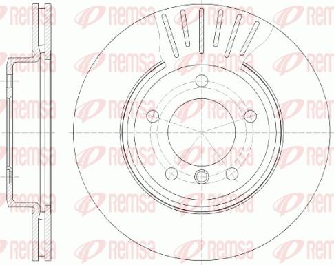 Remsa 6589.10 - Тормозной диск www.autospares.lv