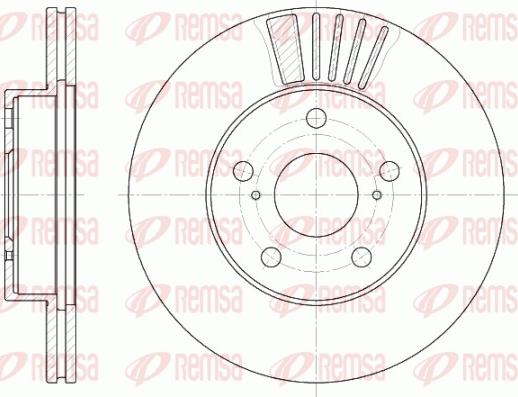 Remsa 6582.10 - Bremžu diski www.autospares.lv