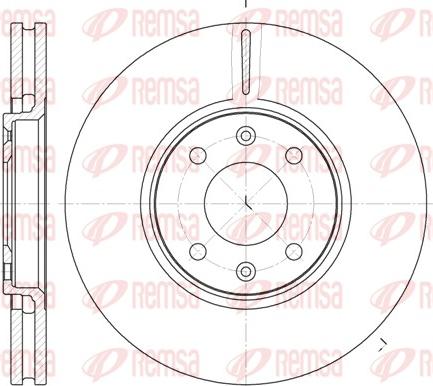 Remsa 6587.10 - Тормозной диск www.autospares.lv