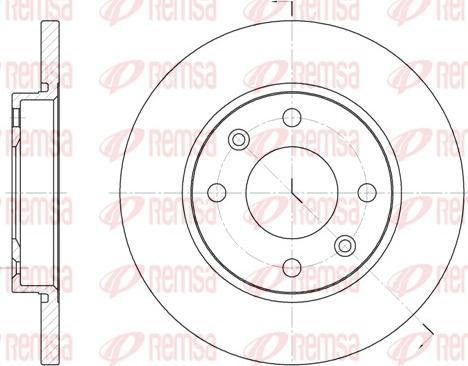 Remsa 6535.00 - Bremžu diski www.autospares.lv