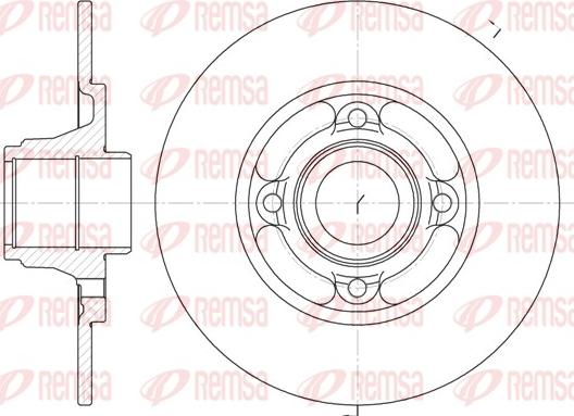 Remsa 6537.00 - Bremžu diski autospares.lv