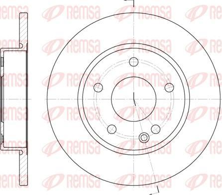 Remsa 6526.00 - Bremžu diski www.autospares.lv