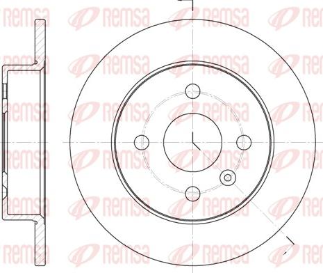 Remsa 6570.00 - Bremžu diski www.autospares.lv