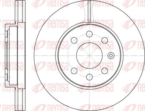 Remsa 6573.10 - Тормозной диск www.autospares.lv