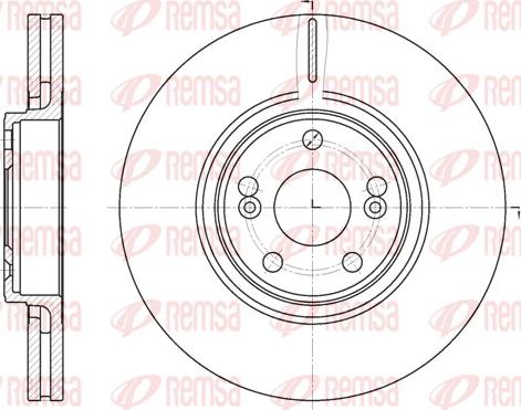 Remsa 6694.10 - Brake Disc www.autospares.lv