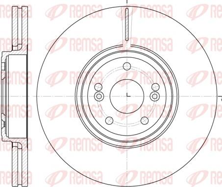 Remsa 6695.10 - Bremžu diski www.autospares.lv