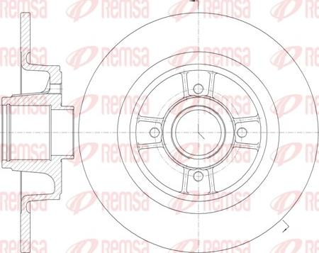 Remsa 6698.00 - Bremžu diski www.autospares.lv