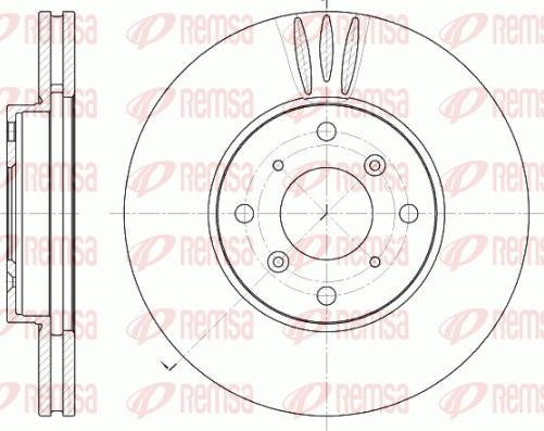 Remsa 6641.10 - Bremžu diski www.autospares.lv