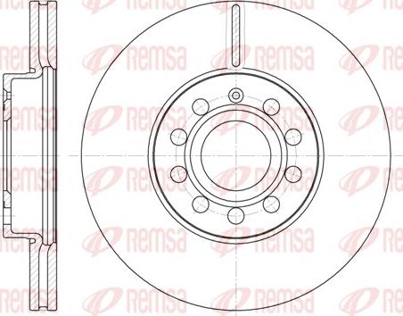 Remsa 6648.10 - Bremžu diski www.autospares.lv