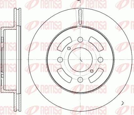 Remsa 6642.10 - Bremžu diski www.autospares.lv