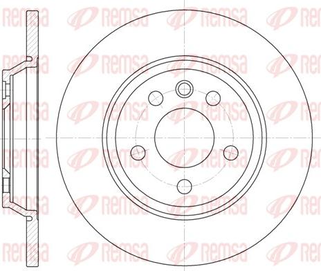 Remsa 6659.00 - Bremžu diski www.autospares.lv