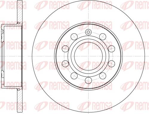 Remsa 6650.00 - Тормозной диск www.autospares.lv