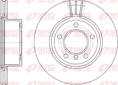 Remsa 6652.10 - Bremžu diski www.autospares.lv