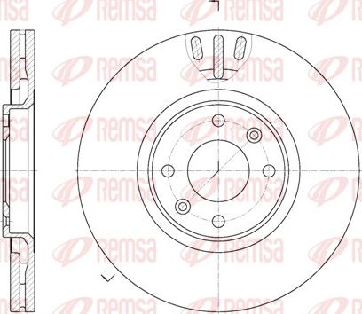 Remsa 6657.10 - Тормозной диск www.autospares.lv