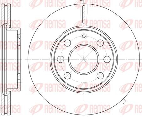 Remsa 6665.10 - Тормозной диск www.autospares.lv