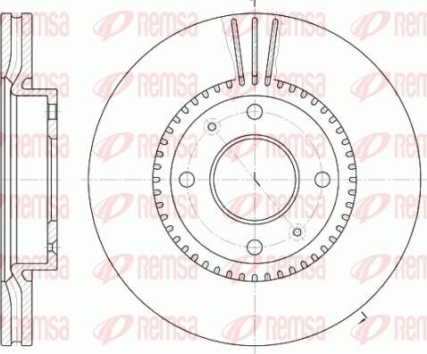 Remsa 6668.10 - Bremžu diski www.autospares.lv