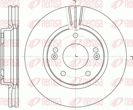 Remsa 6667.10 - Bremžu diski www.autospares.lv