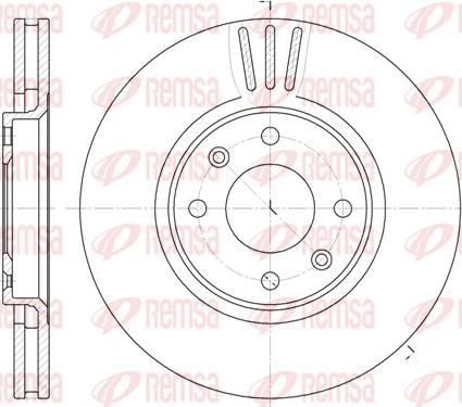 Remsa 6604.10 - Тормозной диск www.autospares.lv