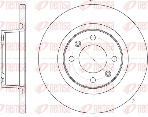 Remsa 6605.00 - Bremžu diski www.autospares.lv