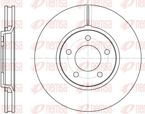 Remsa 6602.10 - Bremžu diski www.autospares.lv