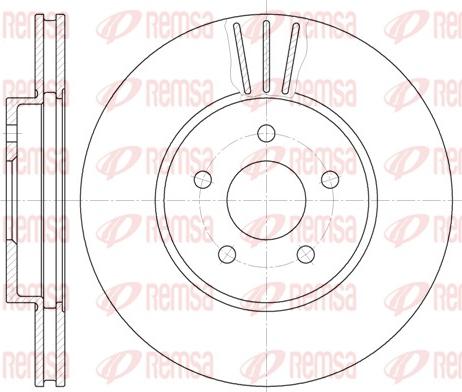 Remsa 6607.10 - Brake Disc www.autospares.lv