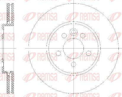 Remsa 6614.10 - Bremžu diski autospares.lv