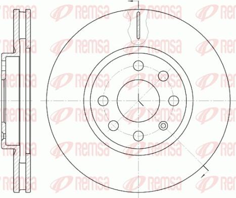 Remsa 6611.10 - Bremžu diski www.autospares.lv