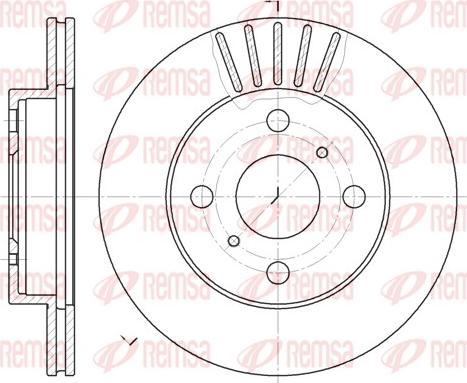 Remsa 6618.10 - Тормозной диск www.autospares.lv