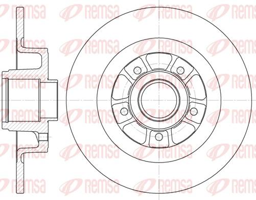 Remsa 6613.00 - Bremžu diski www.autospares.lv