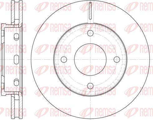 Remsa 6680.10 - Bremžu diski www.autospares.lv