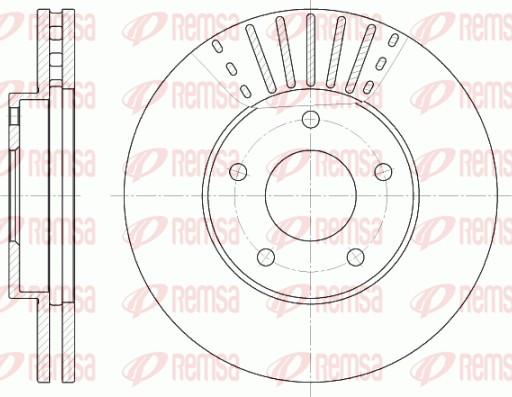 Remsa 6681.10 - Bremžu diski www.autospares.lv