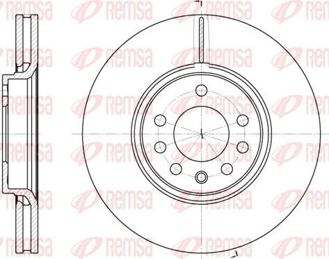 Remsa 6687.10 - Bremžu diski www.autospares.lv