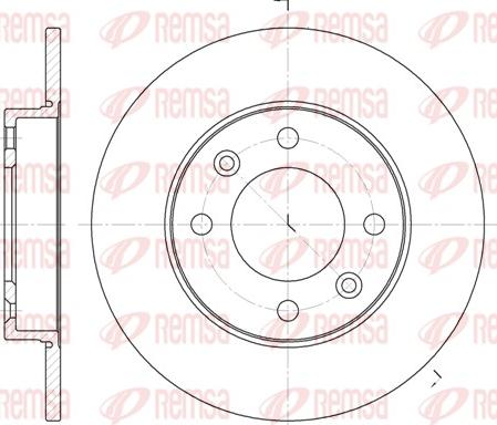 Remsa 6630.00 - Brake Disc www.autospares.lv