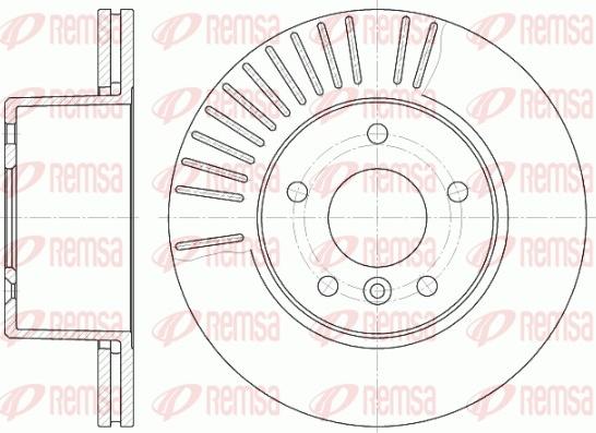 Remsa 6638.10 - Тормозной диск www.autospares.lv