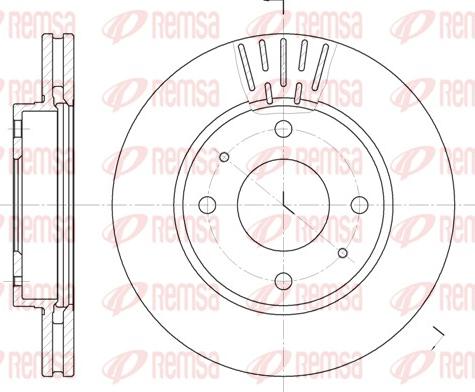 Remsa 6633.10 - Bremžu diski www.autospares.lv