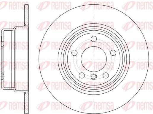 Remsa 6632.00 - Bremžu diski www.autospares.lv