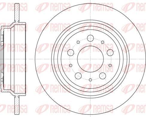 Remsa 6620.00 - Bremžu diski www.autospares.lv