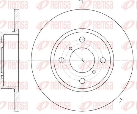 Remsa 6621.00 - Bremžu diski www.autospares.lv