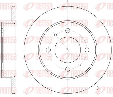 Remsa 6627.00 - Bremžu diski www.autospares.lv