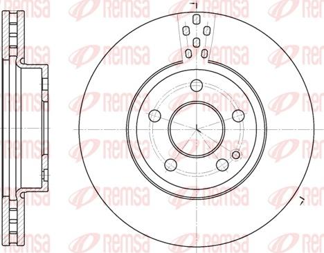 Remsa 6679.10 - Bremžu diski www.autospares.lv