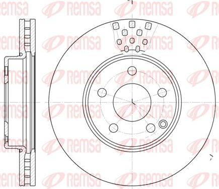 Remsa 6676.10 - Bremžu diski www.autospares.lv