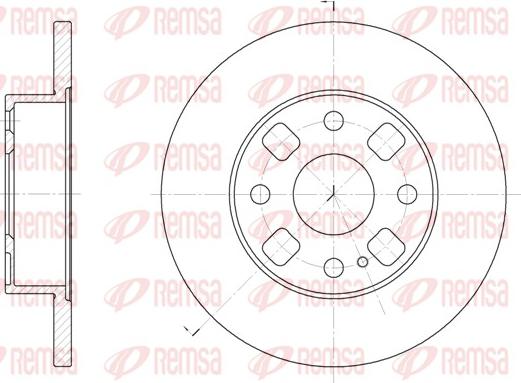 Remsa 6054.00 - Bremžu diski www.autospares.lv